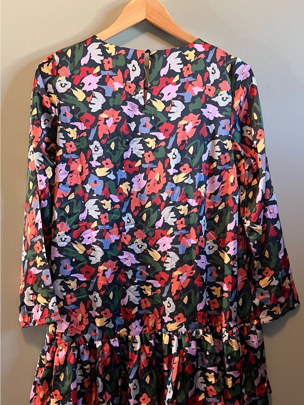 Floral Print Long Sleeve Midi Dress in Multi - Picture 4 of 5